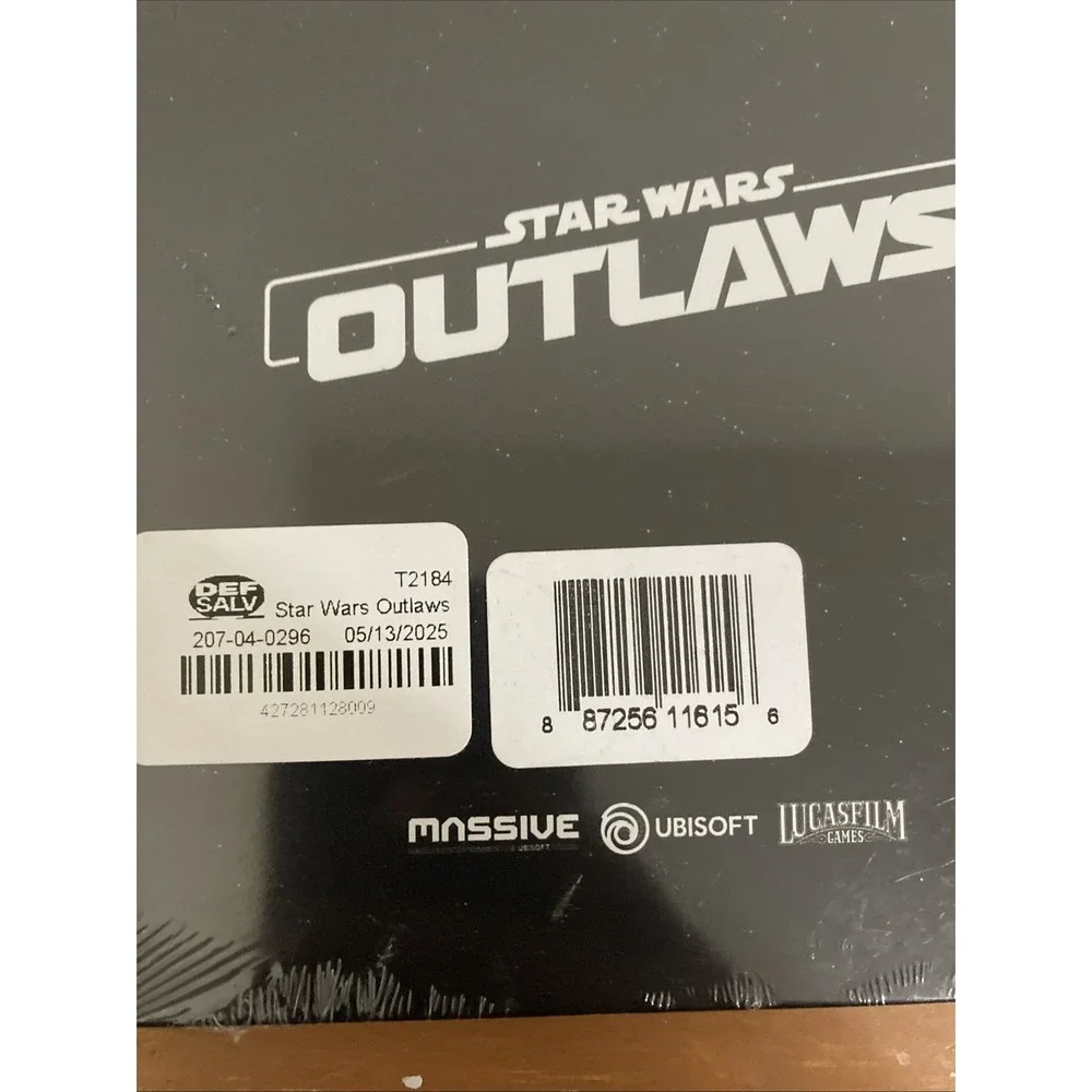 Star Wars Outlaws PS5 / Xbox Official SteelBook Case Only (NO‎ GAME)